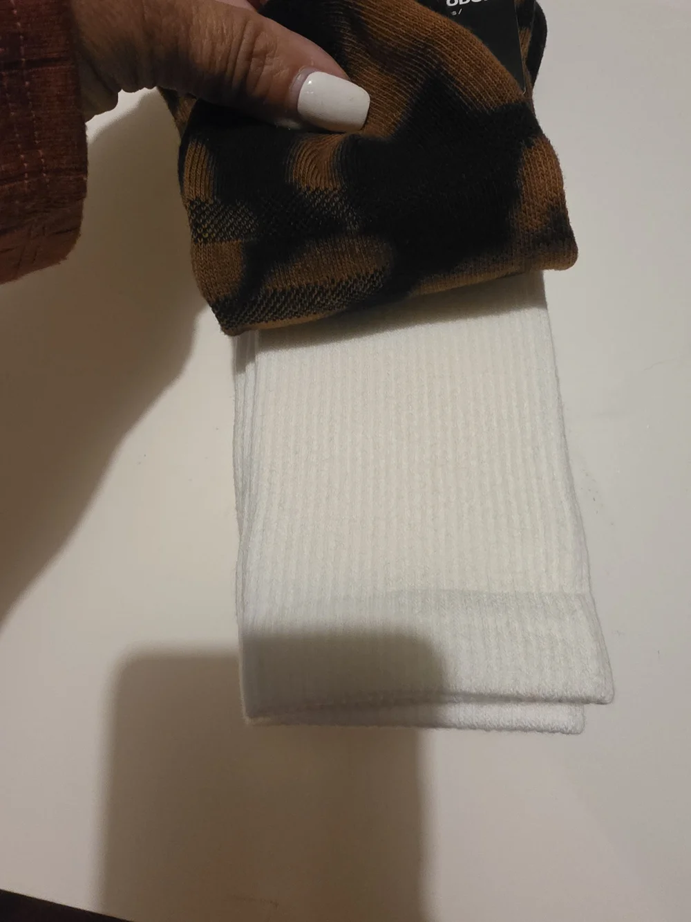 Under Armour Men’s 3-Pack Crew Socks - Black, Brown Tie-Dye & White